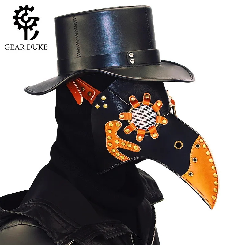 Plague Doctor Mask Steampunk, Vintage PU Leather Bird Beak Mask for Halloween Cosplay LARP Costume
Plague Doctor Mask Steampunk, Vintage PU Leather Bird Beak Mask for Halloween Cosplay LARP Costume