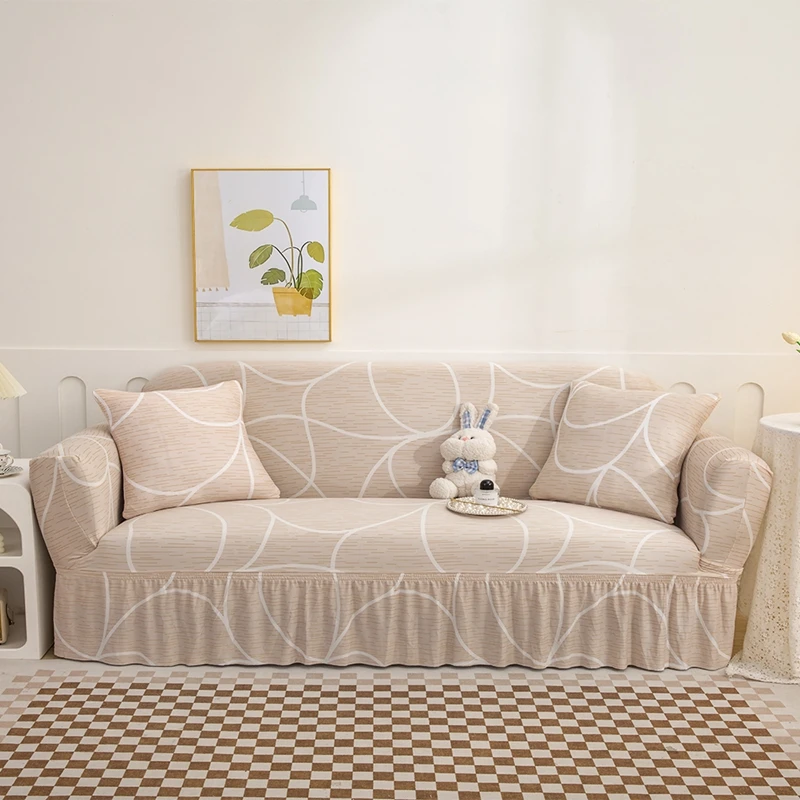 Stretchable Sofa Slipcover with Skirt Universal Fit Washable Durable Furniture Protector for Living Room Printed Design
Stretchable Sofa Slipcover with Skirt Universal Fit Washable Durable Furniture Protector for Living Room Printed Design