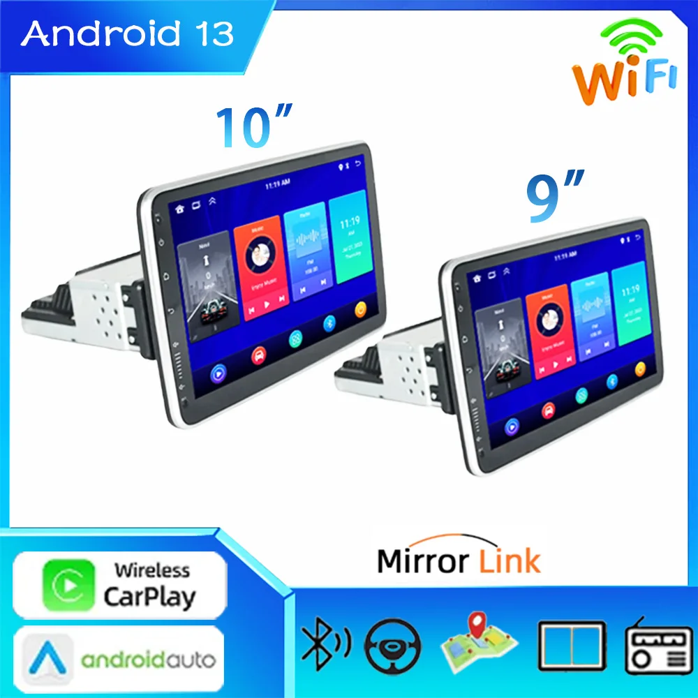 9/10“1Din Car Radio Android 13 Multimedia Video Player Rear View Camera Carplay Android Autopilot WIFI Bluetooth GPS Navigation
9/10“1Din Car Radio Android 13 Multimedia Video Player Rear View Camera Carplay Android Autopilot WIFI Bluetooth GPS Navigation