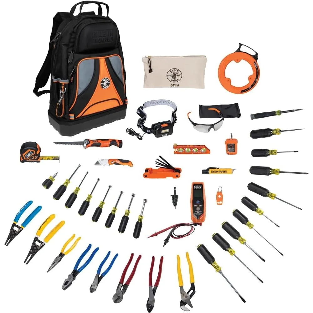 41 Piece Hand Tool Set with Pliers Screwdrivers Nut Drivers Backpack and Jobsite Essentials
41 Piece Hand Tool Set with Pliers Screwdrivers Nut Drivers Backpack and Jobsite Essentials