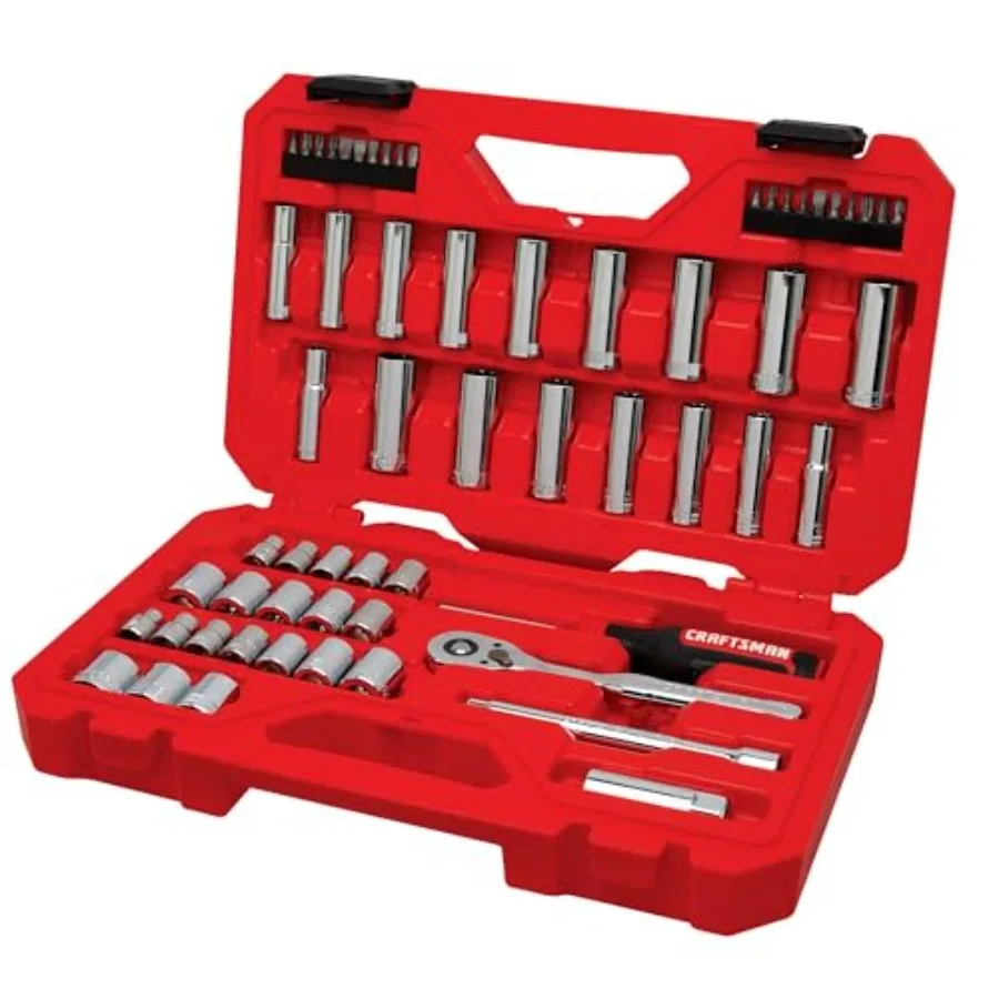 Набор инструментов CRAFTSMAN для механиков, привод 3/8 дюйма, 61 предмет, CMMT45161
Набор инструментов CRAFTSMAN для механиков, привод 3/8 дюйма, 61 предмет, CMMT45161