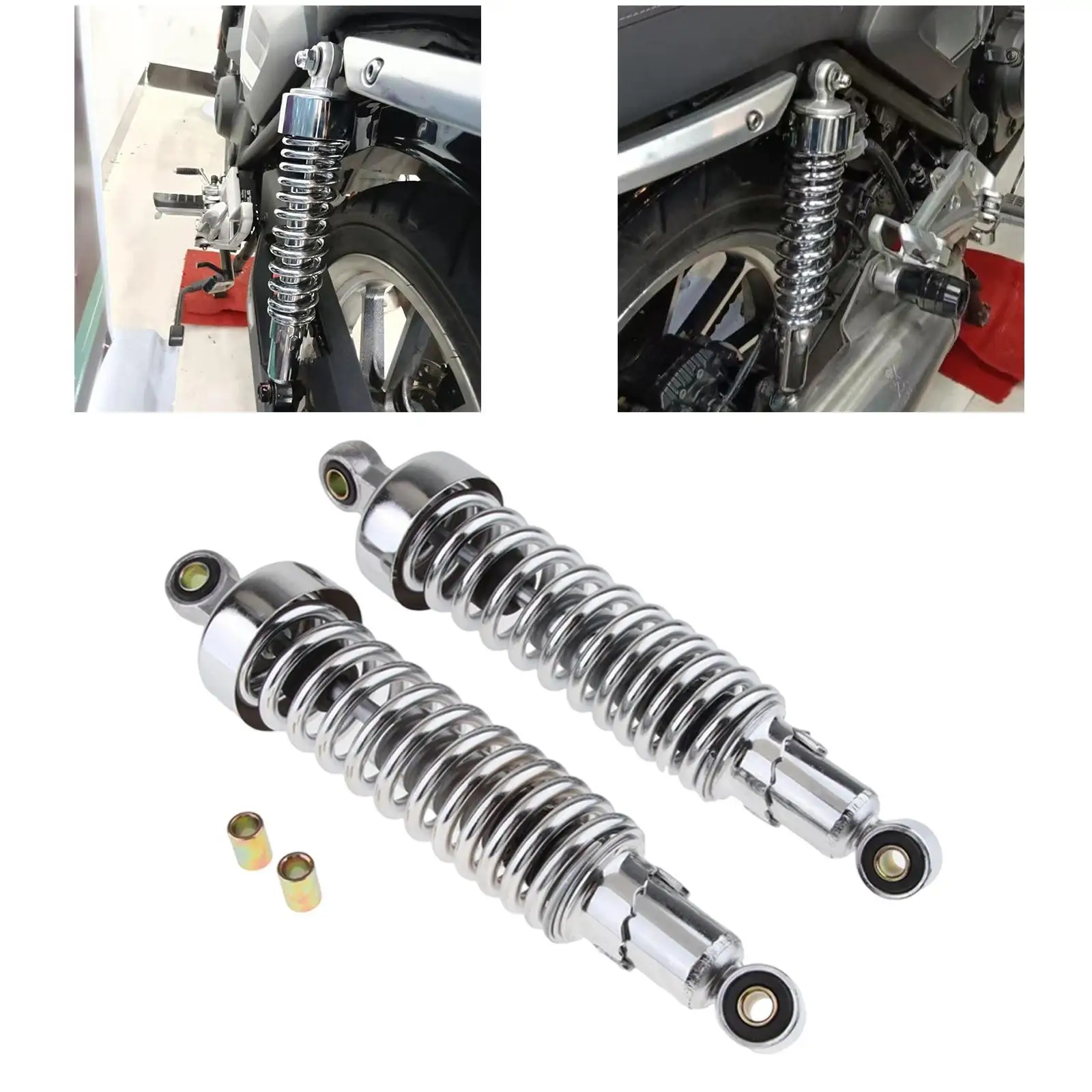 2x Motorcycle Rear Shock Absorber Rear Shock Suspension Assembly Modification Universal Weighted Replace Parts for VN800
2x Motorcycle Rear Shock Absorber Rear Shock Suspension Assembly Modification Universal Weighted Replace Parts for VN800