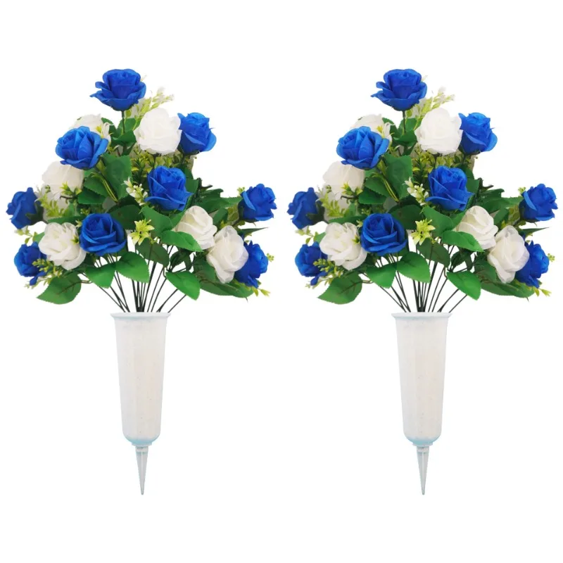 2pcs Artificial Roses Flowers Outdoor Grave Decoration Roses Beautiful Arrangements Bouquet Vase Lasting Flower Decoration 2025
2pcs Artificial Roses Flowers Outdoor Grave Decoration Roses Beautiful Arrangements Bouquet Vase Lasting Flower Decoration 2025