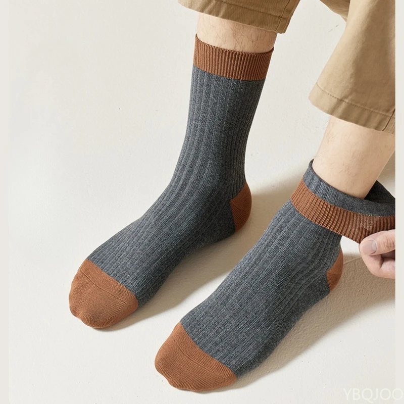 6 pairs of men's solid color cotton socks mid length socks autumn winter thick antibacterial odor proof men's mid length socks
6 pairs of men's solid color cotton socks mid length socks autumn winter thick antibacterial odor proof men's mid length socks