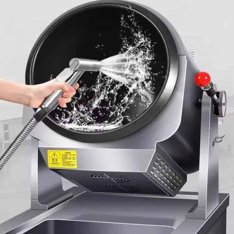 Коммерческий крупногабаритный автоматический робот-повар для интеллектуального приготовления пищи методом жарки с перемешиванием
Коммерческий крупногабаритный автоматический робот-повар для интеллектуального приготовления пищи методом жарки с перемешиванием