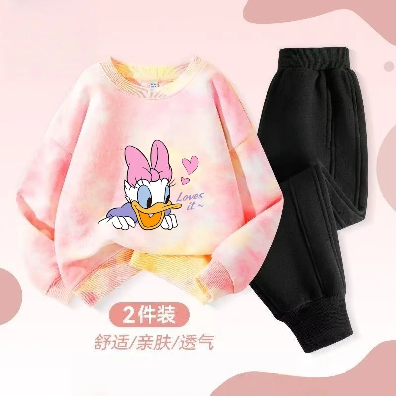 Осенний комплект одежды для маленьких девочек, детский топ и штаны с принтом тай-дай в стиле Дисней, костюм из двух предметов, хлопковый спортивный костюм
Осенний комплект одежды для маленьких девочек, детский топ и штаны с принтом тай-дай в стиле Дисней, костюм из двух предметов, хлопковый спортивный костюм