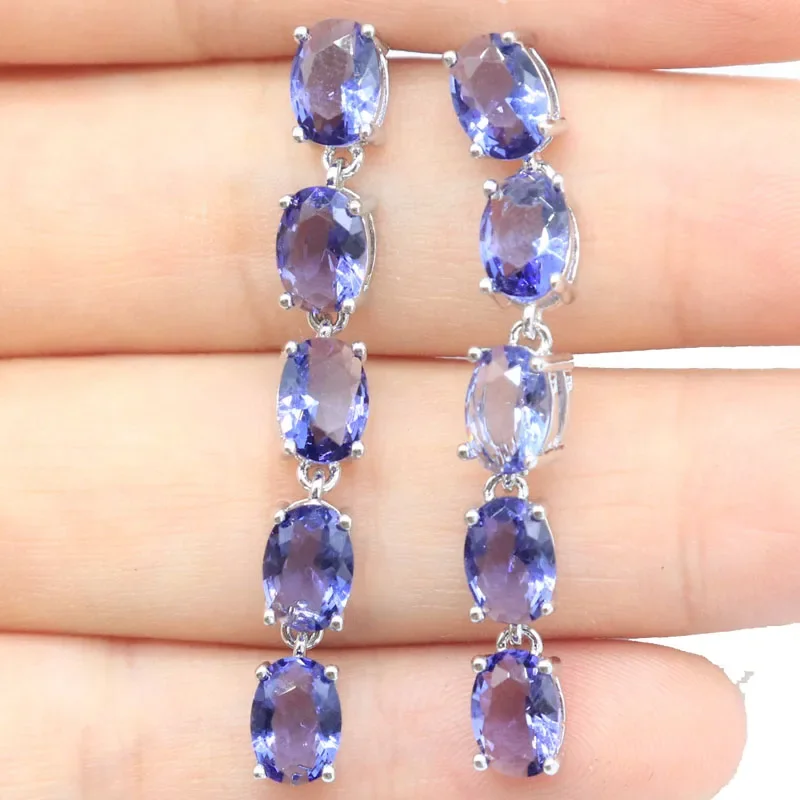 4.5g 925 Solid Sterling Silver Earrings Customized Swiss Blue Topaz Purple Spinel Green Tsavorite Garnet Rhodolite Garnet Ladies
4.5g 925 Solid Sterling Silver Earrings Customized Swiss Blue Topaz Purple Spinel Green Tsavorite Garnet Rhodolite Garnet Ladies