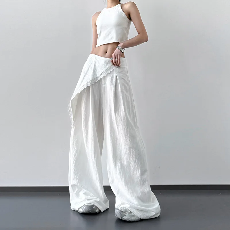2025 spring and summer women's clothing high waist and thin straight-leg pants casual loose versatile drape wide-leg trousers
2025 spring and summer women's clothing high waist and thin straight-leg pants casual loose versatile drape wide-leg trousers