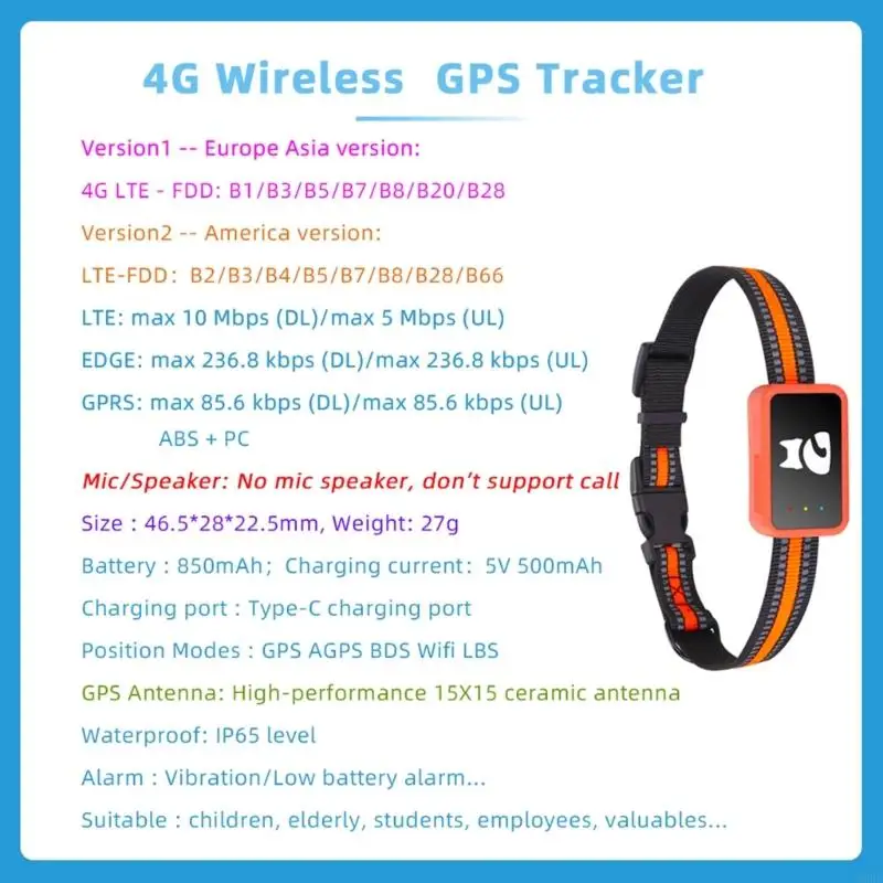 Pet Positioning Tracking Device With Navigation AGPS Wifi LBS Accurate Location 90 Day History And Electronic Fences H9EE
Pet Positioning Tracking Device With Navigation AGPS Wifi LBS Accurate Location 90 Day History And Electronic Fences H9EE