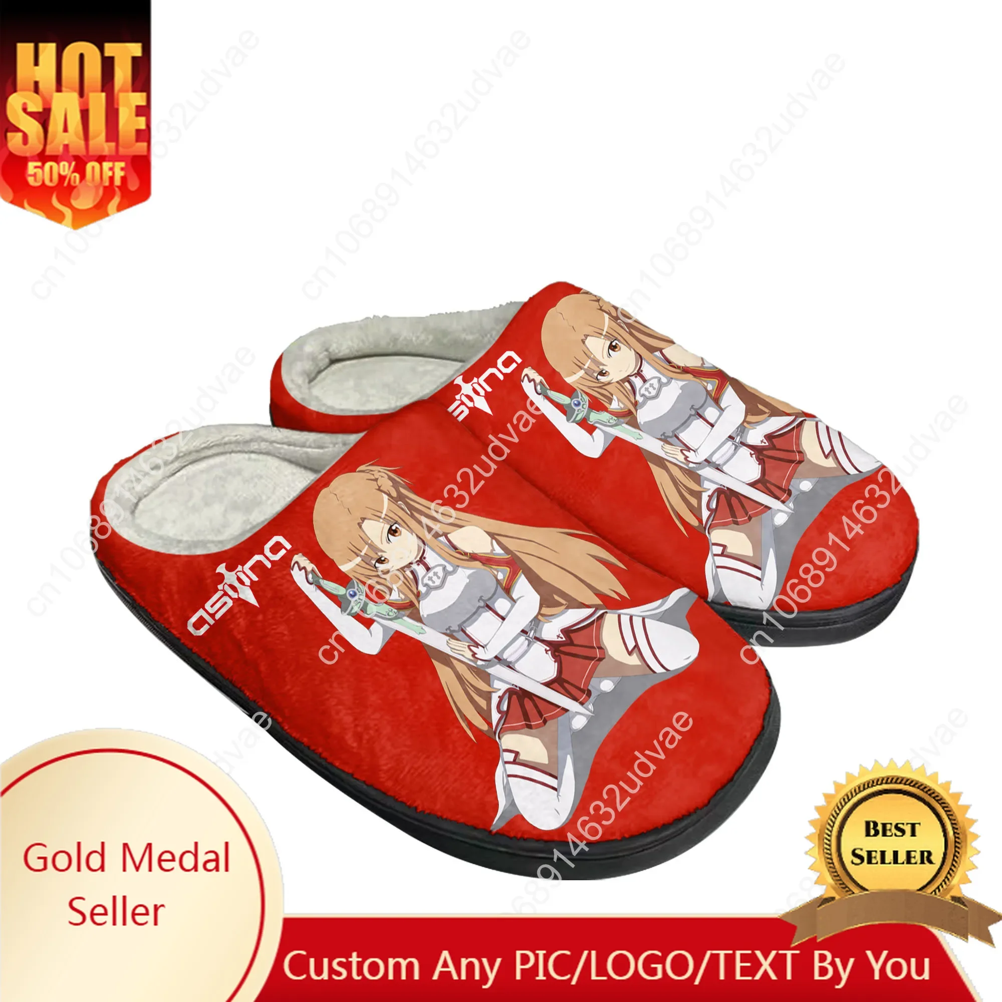 Sword Art Online Asuna Cotton Slippers Men Women Plush Bedroom Casual Keep Warm Home Bedroom Shoes Thermal Slipper Custom Shoe
Sword Art Online Asuna Cotton Slippers Men Women Plush Bedroom Casual Keep Warm Home Bedroom Shoes Thermal Slipper Custom Shoe