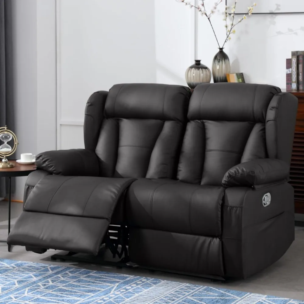 59" Loveseat Recliner RV Sofa, Manual Recliner Loveseat with Side Pockets, Double Reclining Sofa for Living Room
59" Loveseat Recliner RV Sofa, Manual Recliner Loveseat with Side Pockets, Double Reclining Sofa for Living Room