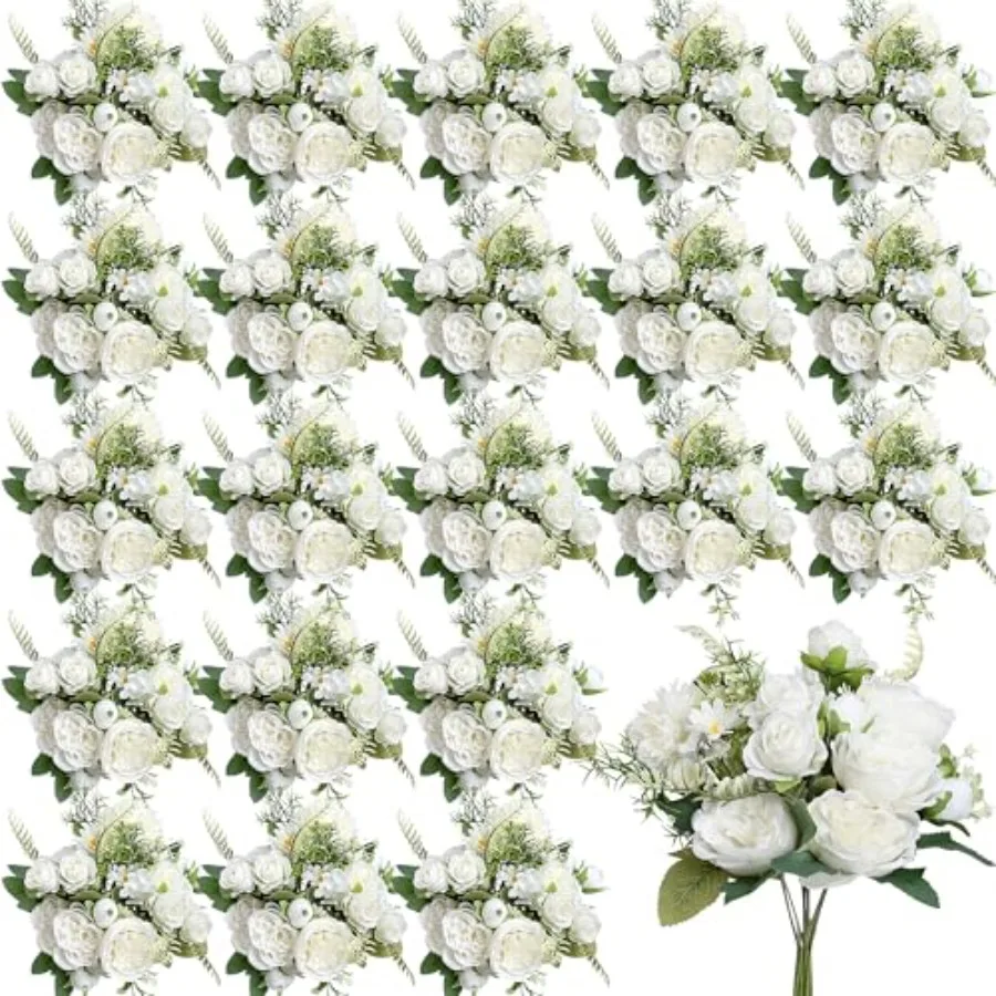 Peonies Artificial Flowers, 24 Bundles Silk Fake Peonies Faux Peony Arrangements for Spring Summer Wedding Bouquet Home Bridal
Peonies Artificial Flowers, 24 Bundles Silk Fake Peonies Faux Peony Arrangements for Spring Summer Wedding Bouquet Home Bridal