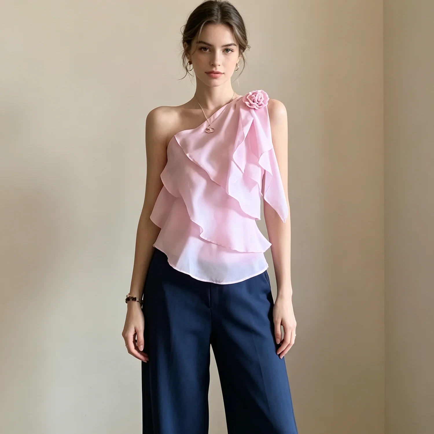 LIMO 2026 Fashion Women Long Sleeve Slim Blouse, Asymmetrical Neck Design Casual Daily Wear Top
LIMO 2026 Fashion Women Long Sleeve Slim Blouse, Asymmetrical Neck Design Casual Daily Wear Top