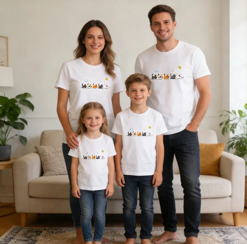 Новая летняя детская футболка 2026 года с милым принтом в виде маленьких колонок, из чистого хлопка, с круглым вырезом, для детей и родителей
Новая летняя детская футболка 2026 года с милым принтом в виде маленьких колонок, из чистого хлопка, с круглым вырезом, для детей и родителей