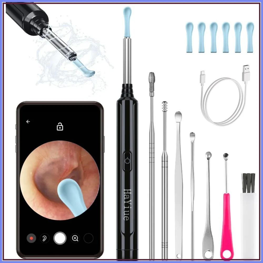 Wireless Ear Otoscope with Camera, 1296P FHD Ear Wax Removal Tool, 6 LED Lights, Ear Cleaning Kit for iPhone iPad Android
Wireless Ear Otoscope with Camera, 1296P FHD Ear Wax Removal Tool, 6 LED Lights, Ear Cleaning Kit for iPhone iPad Android
