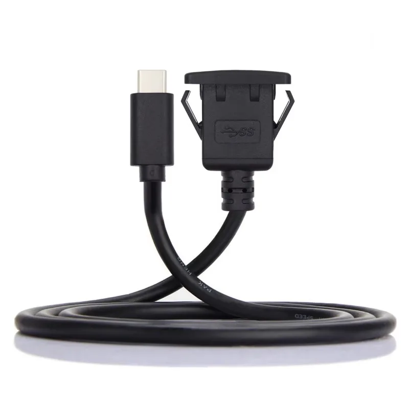 USB-C Type-C USB 3.1 Male To Female 10Gbps Extension Flush Car Latch Mount Extension Cable for Dashboard Panel
USB-C Type-C USB 3.1 Male To Female 10Gbps Extension Flush Car Latch Mount Extension Cable for Dashboard Panel