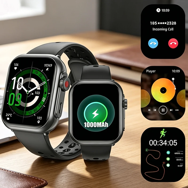 New Smart Watch Ultra 2 1000 mAh Smart Watch Men Women 1.85-inch HD Full Touch Screen IP68 Waterproof BT Call Smartwatch Women
New Smart Watch Ultra 2 1000 mAh Smart Watch Men Women 1.85-inch HD Full Touch Screen IP68 Waterproof BT Call Smartwatch Women