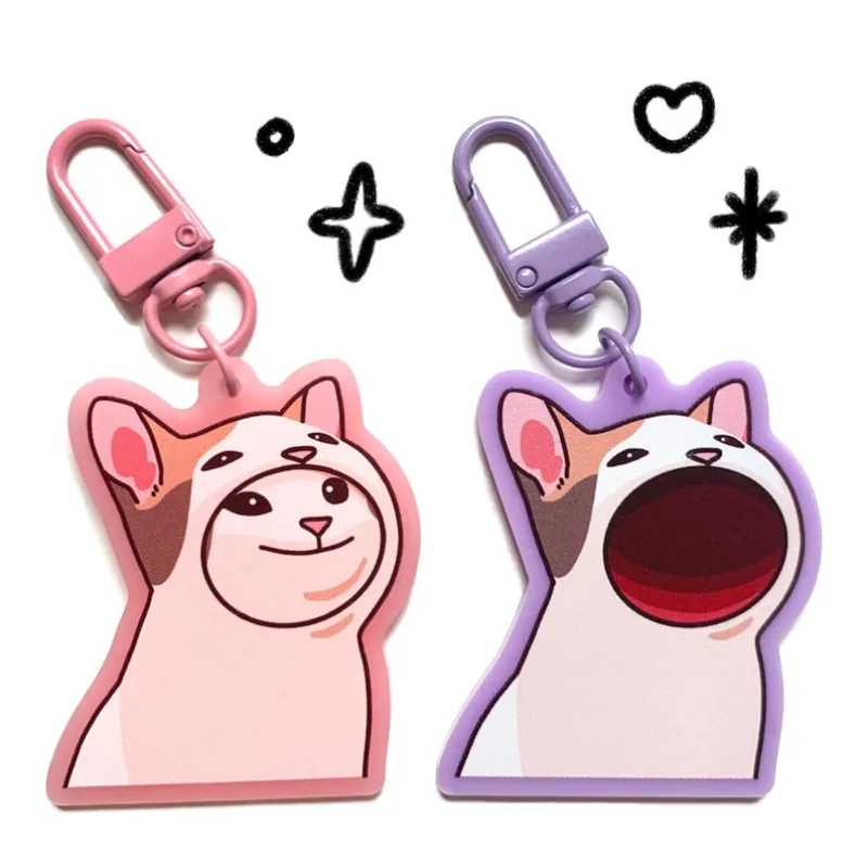 Keychain For Cat Acrylic Anime Cartoon Keychain DIY Collection Toys Gift for friend Holiday Gift
Keychain For Cat Acrylic Anime Cartoon Keychain DIY Collection Toys Gift for friend Holiday Gift