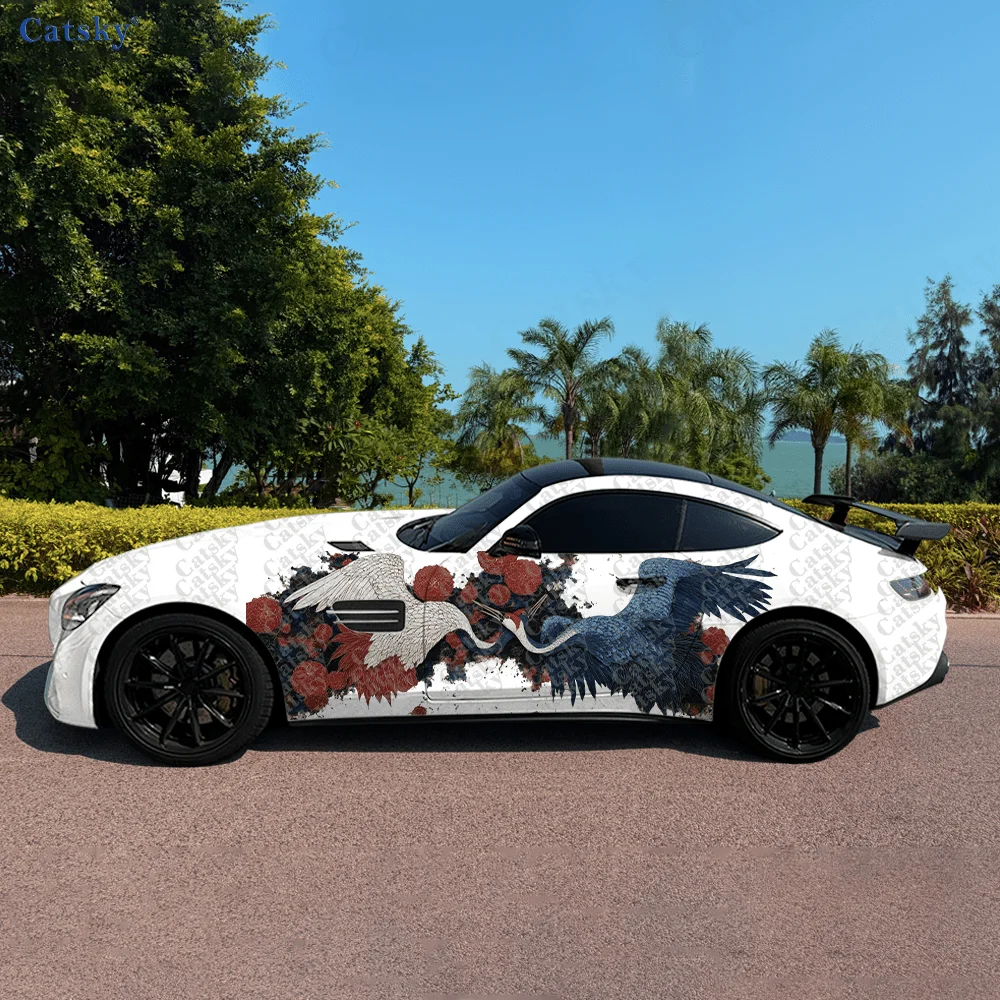 2pcs Crane Cloud Car Sticker, Durable, Fade-resistant, Enhance The Beauty of Vehicle with Bold Artistic Design Car Vinyl Wrap
2pcs Crane Cloud Car Sticker, Durable, Fade-resistant, Enhance The Beauty of Vehicle with Bold Artistic Design Car Vinyl Wrap