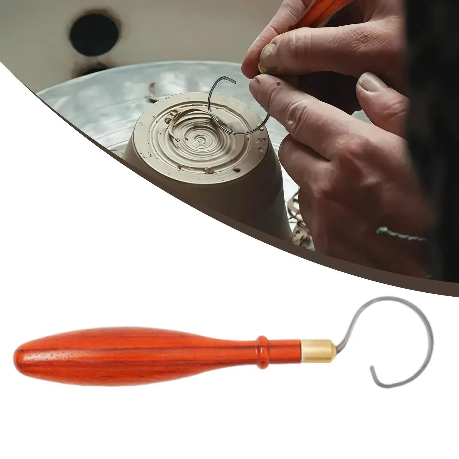 Wood Handle Pottery Trimming Tool Tungsten Steel Clay Sculpting Tools for Pottery Making Ceramic Sculpture Craft
Wood Handle Pottery Trimming Tool Tungsten Steel Clay Sculpting Tools for Pottery Making Ceramic Sculpture Craft