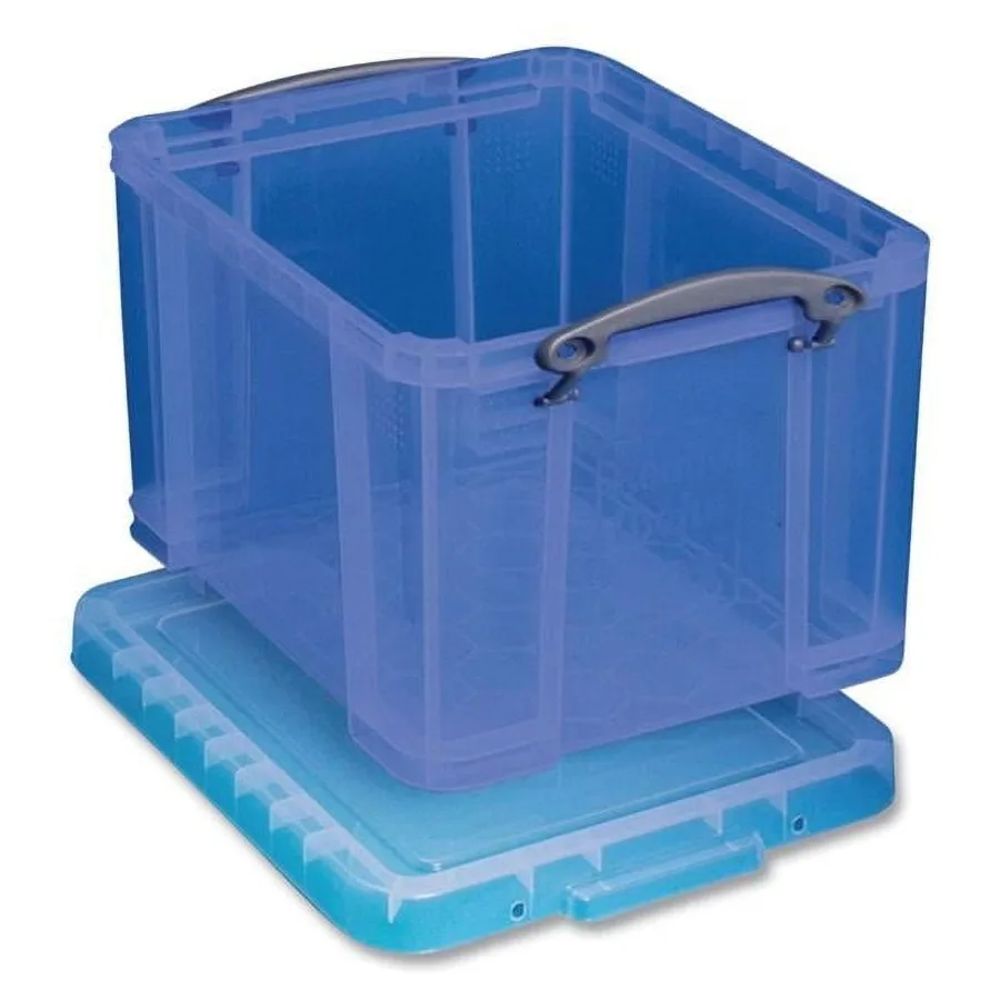Snap-Lid Storage Bin, 8.45 gal, 14" x 18" x 12.25", Transparent Blue 32TBL
Snap-Lid Storage Bin, 8.45 gal, 14" x 18" x 12.25", Transparent Blue 32TBL