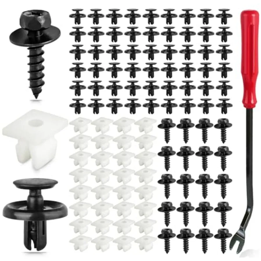 101 PCS Engine Under Cover Fender Push Pin Rivets 90467-07201 Compatible with Toyota and Lexus Camry Corolla Plastic Fastener R
101 PCS Engine Under Cover Fender Push Pin Rivets 90467-07201 Compatible with Toyota and Lexus Camry Corolla Plastic Fastener R