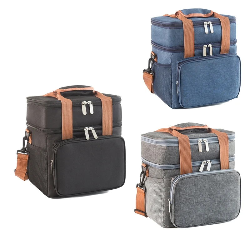 MCGS-Crossbody Lunch Bag Double Layer Capacity Handbag Thermal Insulated Lunch Bag Portable Outdoor Picnic
MCGS-Crossbody Lunch Bag Double Layer Capacity Handbag Thermal Insulated Lunch Bag Portable Outdoor Picnic