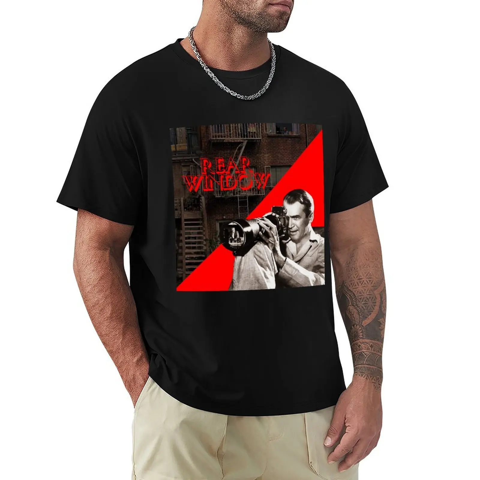 Rear Window T-Shirt Casual Soft Cotton Short Sleeve Tee
Rear Window T-Shirt Casual Soft Cotton Short Sleeve Tee
