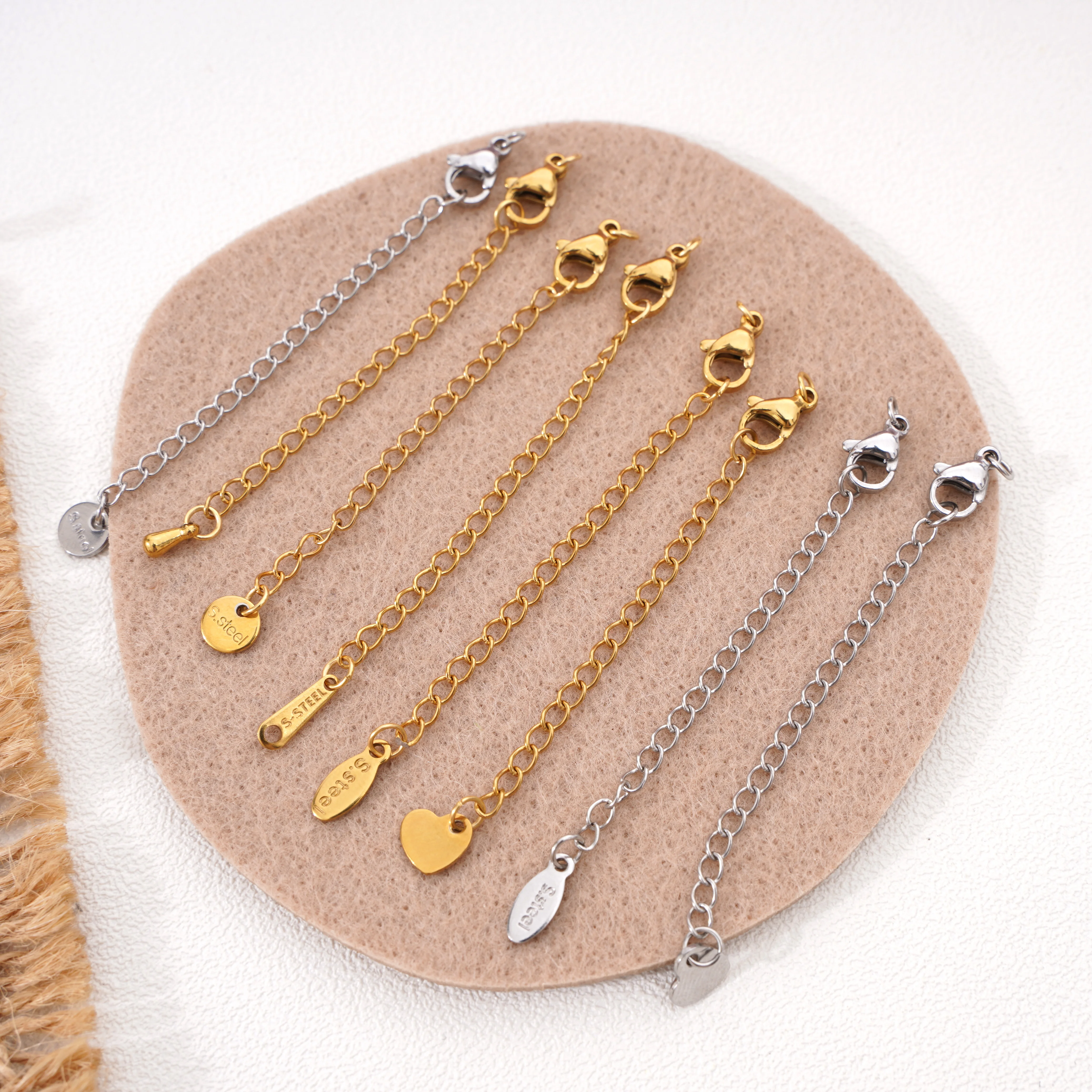 1/5Pcs 71/72/74/75mm Stainless Steel End Chain With Pendant For Jewelry Making DIY Necklace Bracelet Accessories Beaded Chain
1/5Pcs 71/72/74/75mm Stainless Steel End Chain With Pendant For Jewelry Making DIY Necklace Bracelet Accessories Beaded Chain
