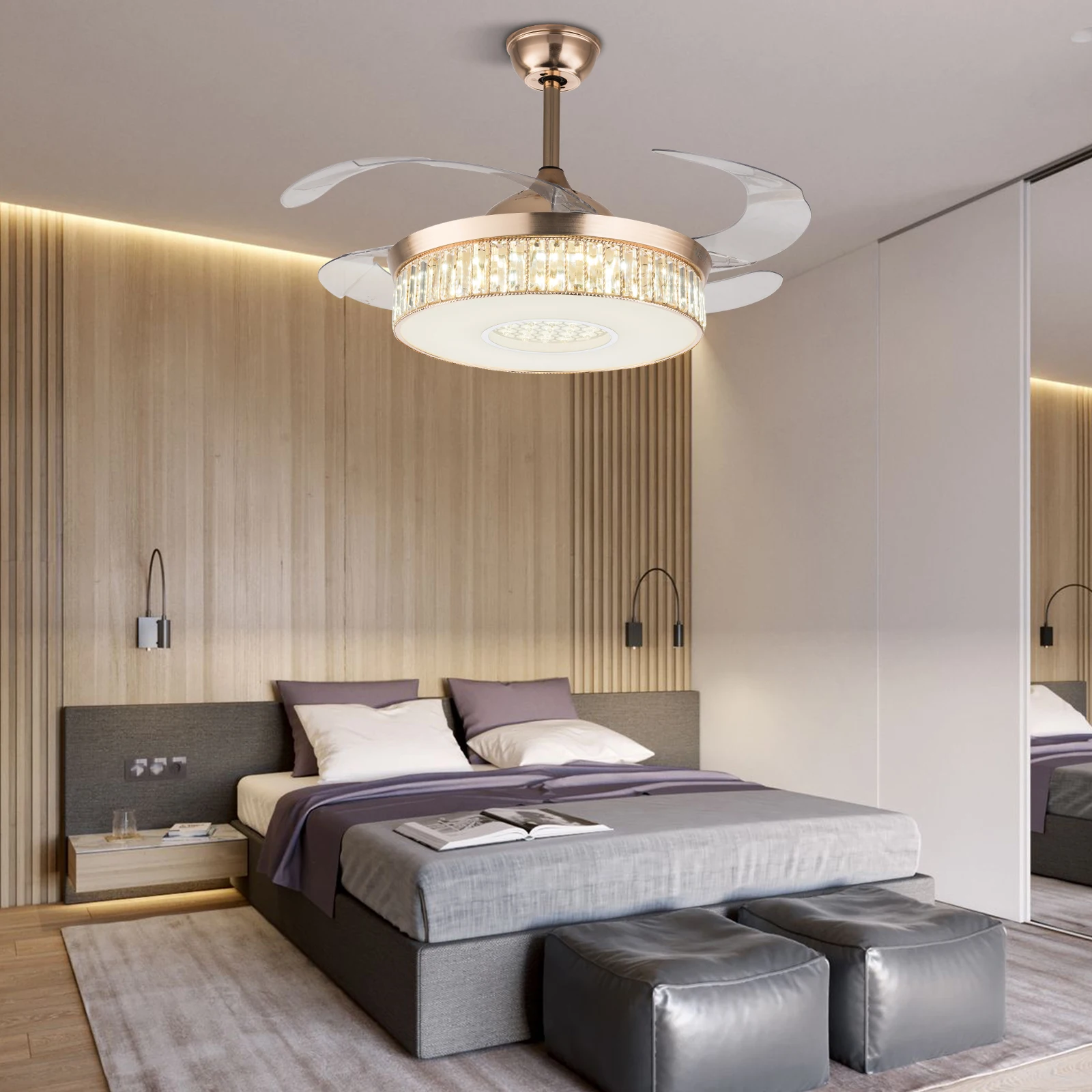 Потолочный вентилятор с подсветкой 42 дюйма, с пультом ДУ, 3 цвета, диммируемый, современный, для спальни и гостиной
Потолочный вентилятор с подсветкой 42 дюйма, с пультом ДУ, 3 цвета, диммируемый, современный, для спальни и гостиной