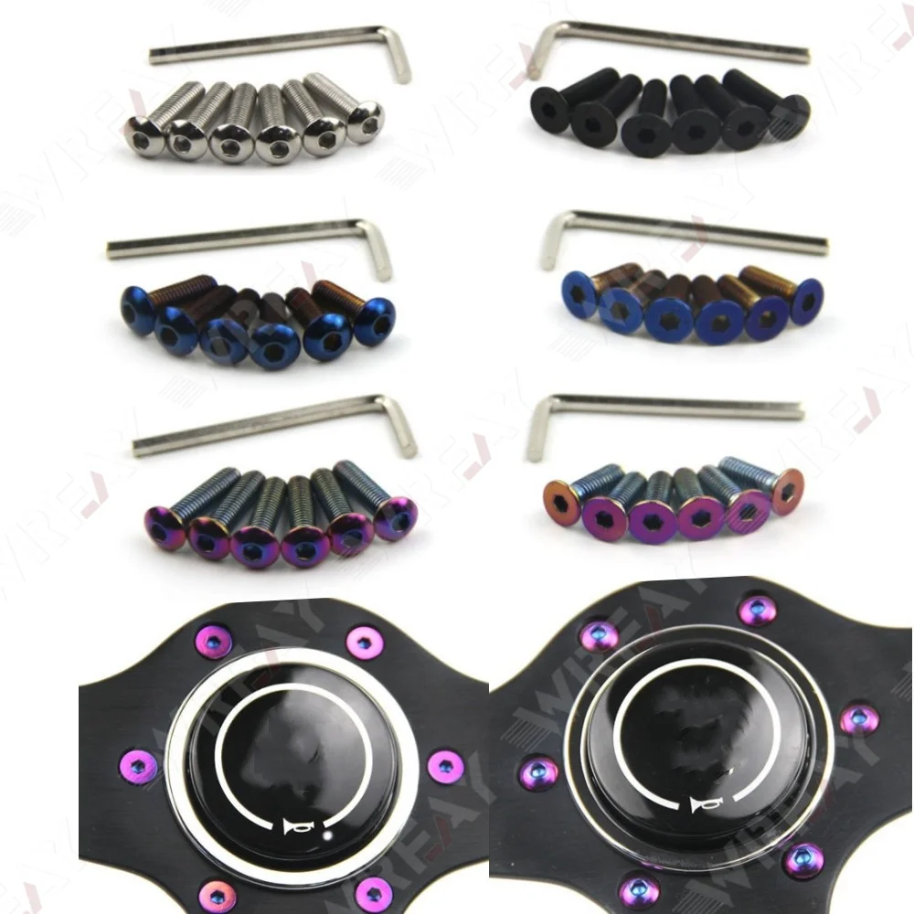6 шт. M5x20 болт рулевого колеса с плоской/круглой головкой для универсального комплекта рулевого звонка Boss Kit
6 шт. M5x20 болт рулевого колеса с плоской/круглой головкой для универсального комплекта рулевого звонка Boss Kit