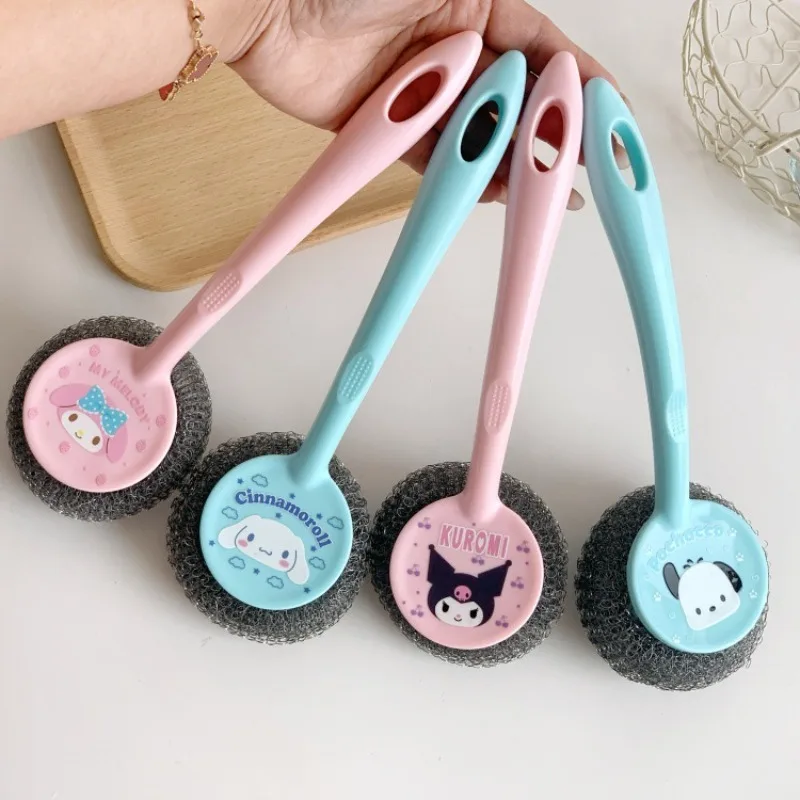 Hello Kitty Long Handle Cleaning Brush Cartoon Cute Creative Kitchen Cleaning Steel Ball Hanging Dishwashing Brush Wholesale
Hello Kitty Long Handle Cleaning Brush Cartoon Cute Creative Kitchen Cleaning Steel Ball Hanging Dishwashing Brush Wholesale