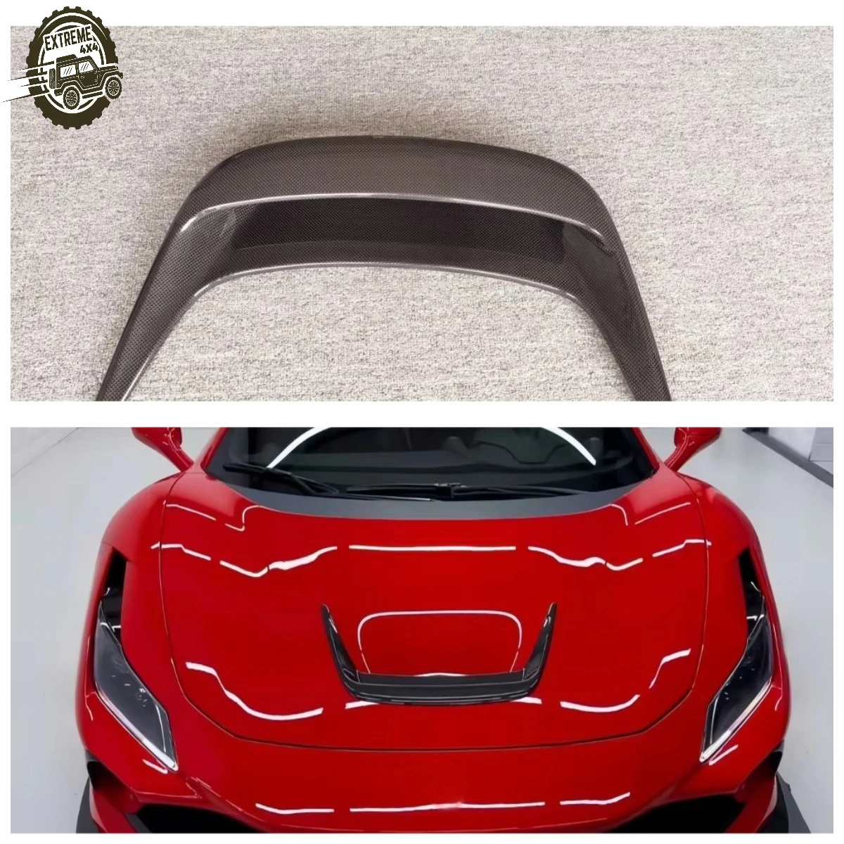 OEM Style Dry Carbon Fiber Hood Trim Suitable for Ferrari F8 Body Parts Upgrade
OEM Style Dry Carbon Fiber Hood Trim Suitable for Ferrari F8 Body Parts Upgrade