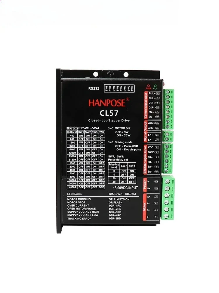 CL57 DC closed-loop stepper motor driver two-phase closed-loop motor control board
CL57 DC closed-loop stepper motor driver two-phase closed-loop motor control board