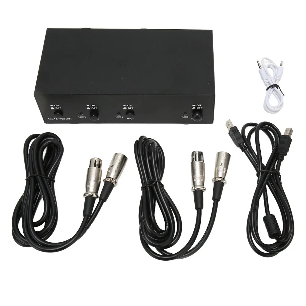 With XLR Cable 48V Phantom Power Supply Low Pass Filter High Stability Iron Shell Phantom Power 2 Channel
With XLR Cable 48V Phantom Power Supply Low Pass Filter High Stability Iron Shell Phantom Power 2 Channel