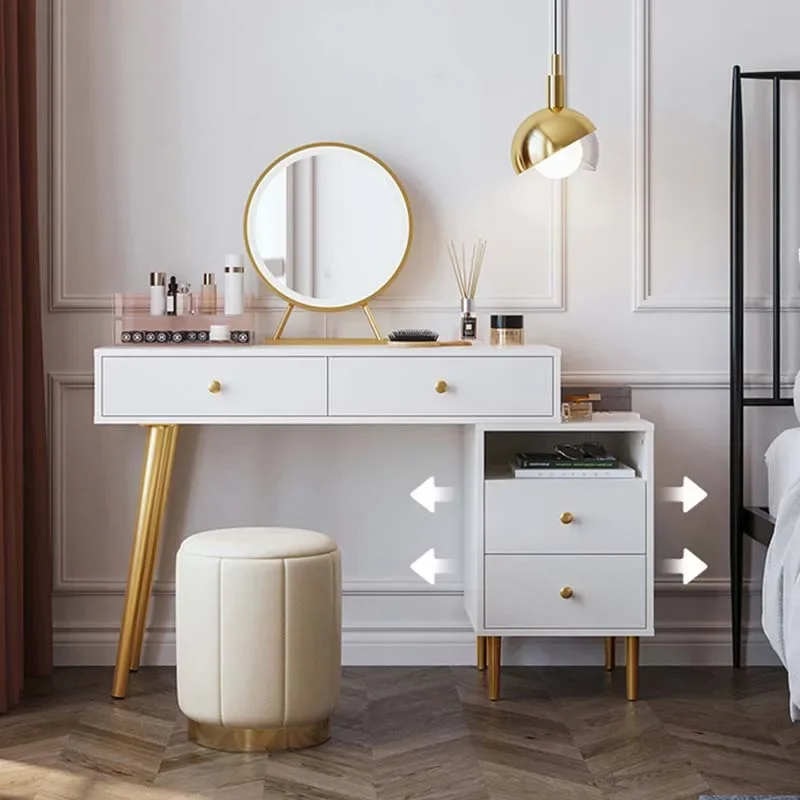 Small Desings Dresser Storage Aesthetic Modern Wooden Dressing Table Makeup Mirror Luxury Tocador Maquillaje Furniture Bedroom
Small Desings Dresser Storage Aesthetic Modern Wooden Dressing Table Makeup Mirror Luxury Tocador Maquillaje Furniture Bedroom