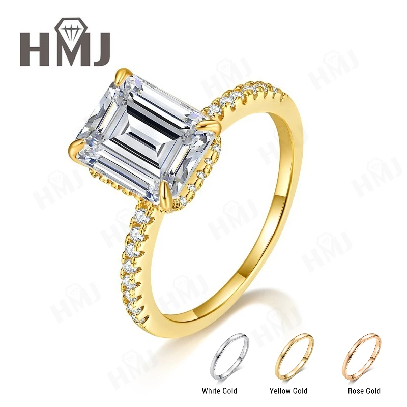 Women's Ring Emerald Cut Lab Grown Gemstones 925 Sterling Silver Wedding Band Anniversary Wholesale Charms Premium Jewelry Gifts
Women's Ring Emerald Cut Lab Grown Gemstones 925 Sterling Silver Wedding Band Anniversary Wholesale Charms Premium Jewelry Gifts