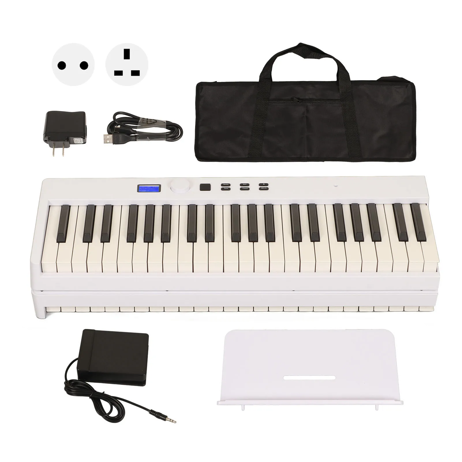 Digital Pianos Electric Folding Piano Folding Piano Keyboard 88 Key HiFi Stereo Plug and Play Electric Folding Piano White
Digital Pianos Electric Folding Piano Folding Piano Keyboard 88 Key HiFi Stereo Plug and Play Electric Folding Piano White