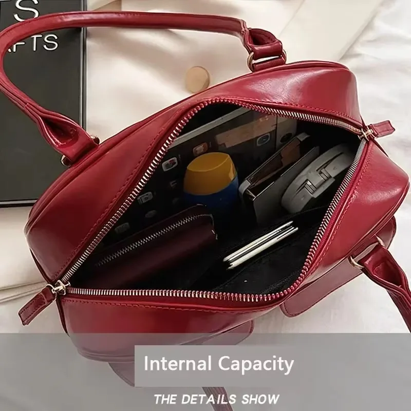 Retro Red Women's Satchel Hobo Bag Patent Leather Multi Pocket Luxury Designer Handbag Female Shoulder Underarm Bag Tote Purses
Retro Red Women's Satchel Hobo Bag Patent Leather Multi Pocket Luxury Designer Handbag Female Shoulder Underarm Bag Tote Purses