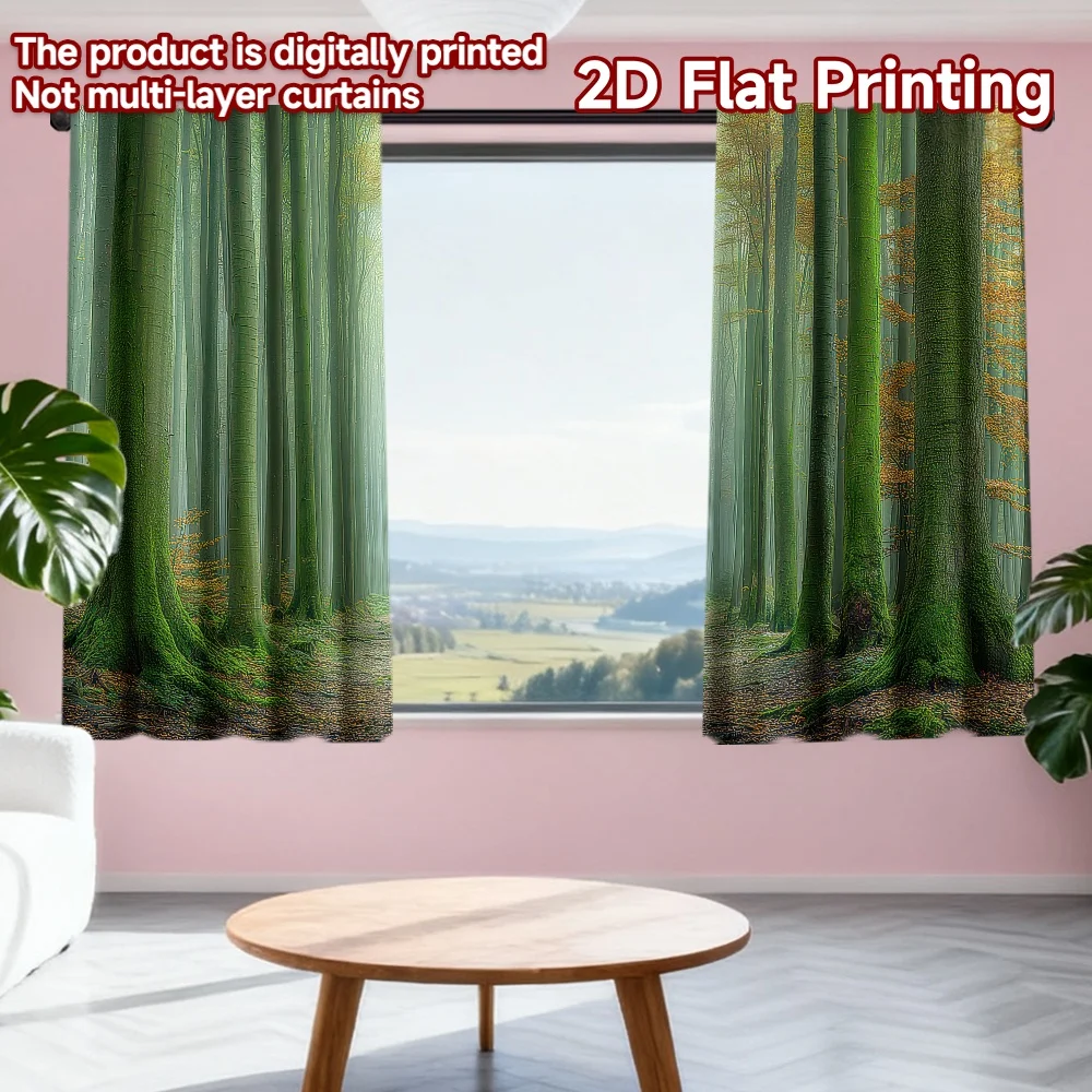 2D flat printing 2pcs Party Window Curtains Misty Forest Pathway Digital Printed Polyester Drapes Festive Curtains Use for
2D flat printing 2pcs Party Window Curtains Misty Forest Pathway Digital Printed Polyester Drapes Festive Curtains Use for