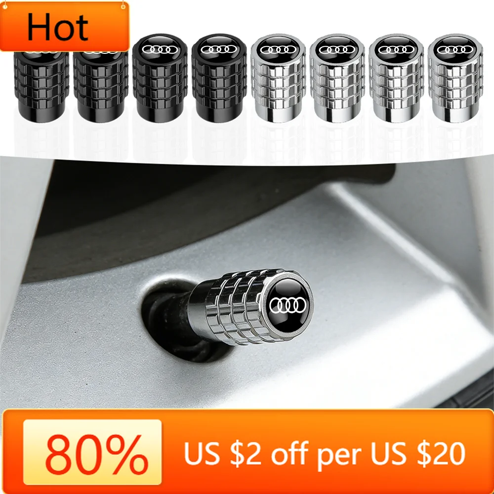 Valve Stems Caps For Audi SLINE QUTTRO RS S Metal Car Wheel Tire Gear Valve Stem Caps Accessories 8R Sportback Q7 Q8 TT S4 S8 S7
Valve Stems Caps For Audi SLINE QUTTRO RS S Metal Car Wheel Tire Gear Valve Stem Caps Accessories 8R Sportback Q7 Q8 TT S4 S8 S7