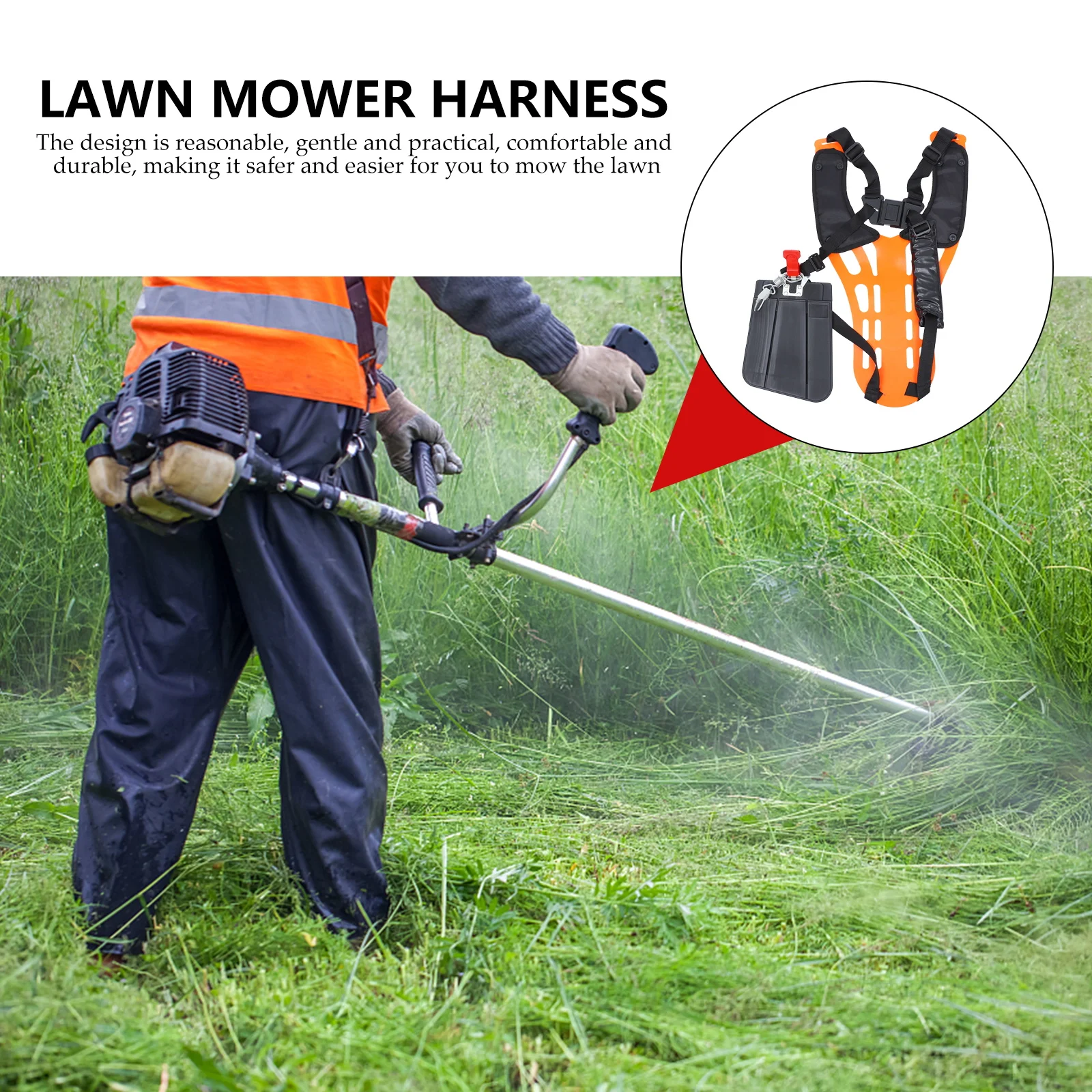 Lawn Mower Strap Stainless Steel Adjustable Harness Belt Cropper Shoulder Trimmer Forestry Agriculture Practical
Lawn Mower Strap Stainless Steel Adjustable Harness Belt Cropper Shoulder Trimmer Forestry Agriculture Practical