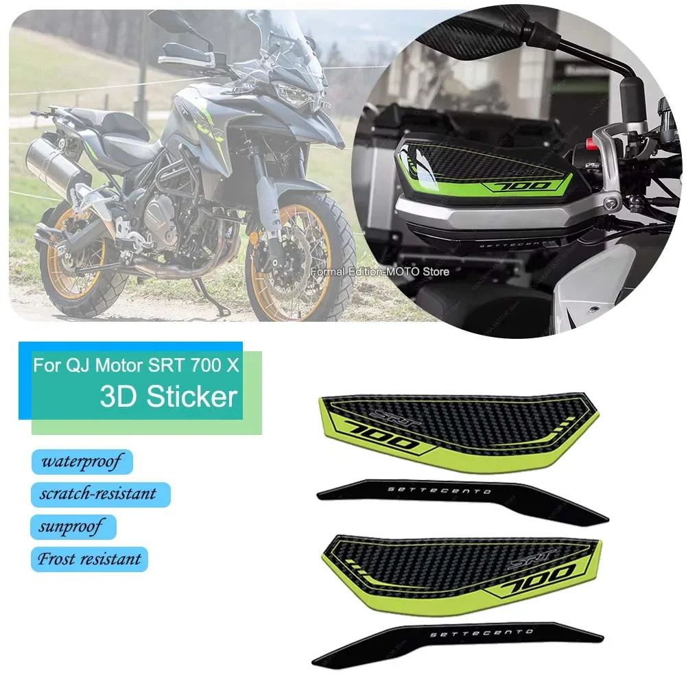 For QJ Motor SRT 700 X 2024 3D Resin Sticker Motorcycle Handguard Protection Sticker Waterproof UV Resistant Hand Guard Decal
For QJ Motor SRT 700 X 2024 3D Resin Sticker Motorcycle Handguard Protection Sticker Waterproof UV Resistant Hand Guard Decal