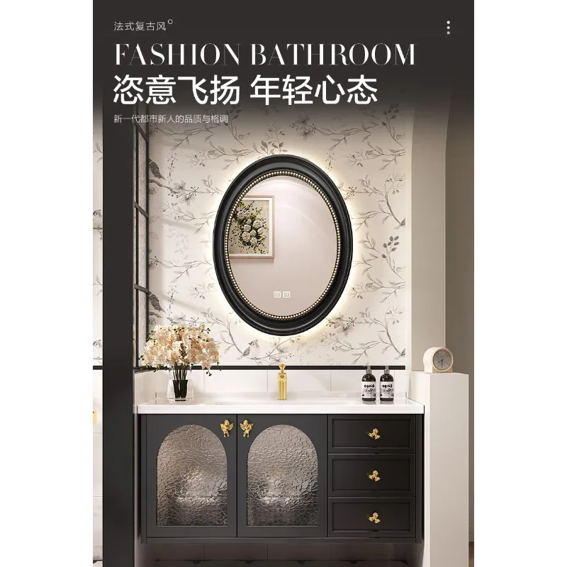 Винтажный комбинированный шкаф для ванной комнаты с керамической встроенной раковиной-умывальником
Винтажный комбинированный шкаф для ванной комнаты с керамической встроенной раковиной-умывальником