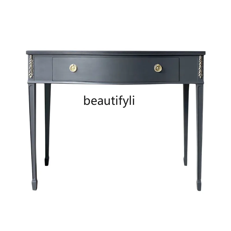 Retro entrance table solid wood carving flower entry foyer entrance cabinet American light luxury wall decoration entrance table
Retro entrance table solid wood carving flower entry foyer entrance cabinet American light luxury wall decoration entrance table