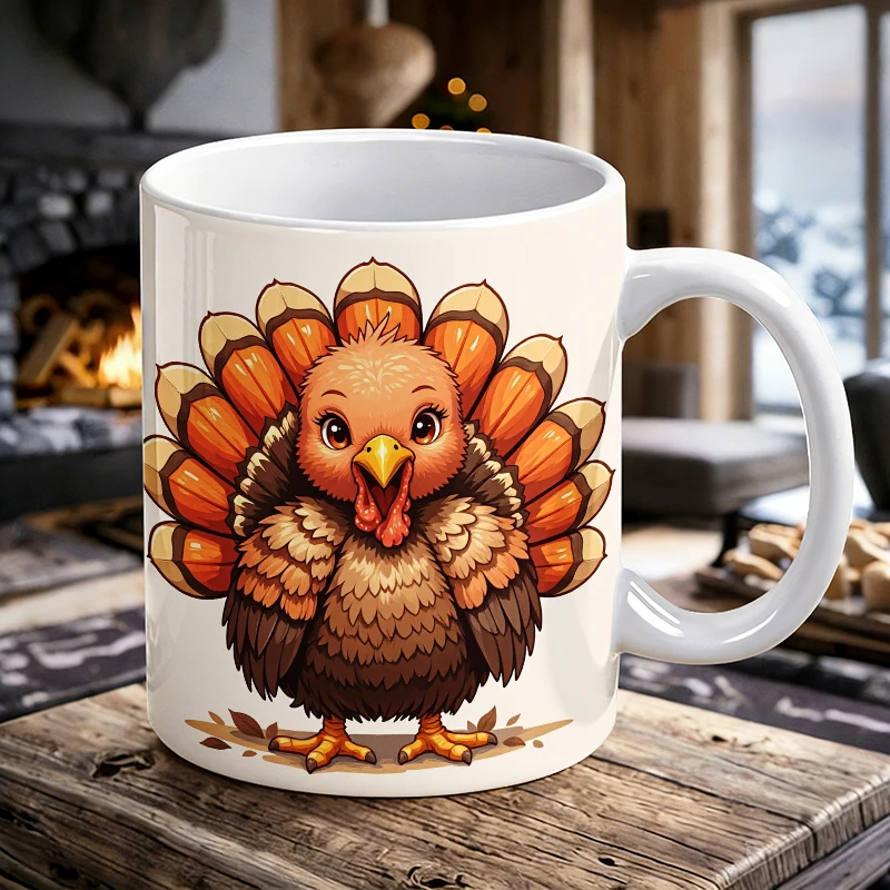 Chibi Cute Cartoon Turkey CeramicTurkey Mug,Office Coffee Cup Kawaii Autumn Ceramic Water Cup for Kids Friend Gift
Chibi Cute Cartoon Turkey CeramicTurkey Mug,Office Coffee Cup Kawaii Autumn Ceramic Water Cup for Kids Friend Gift