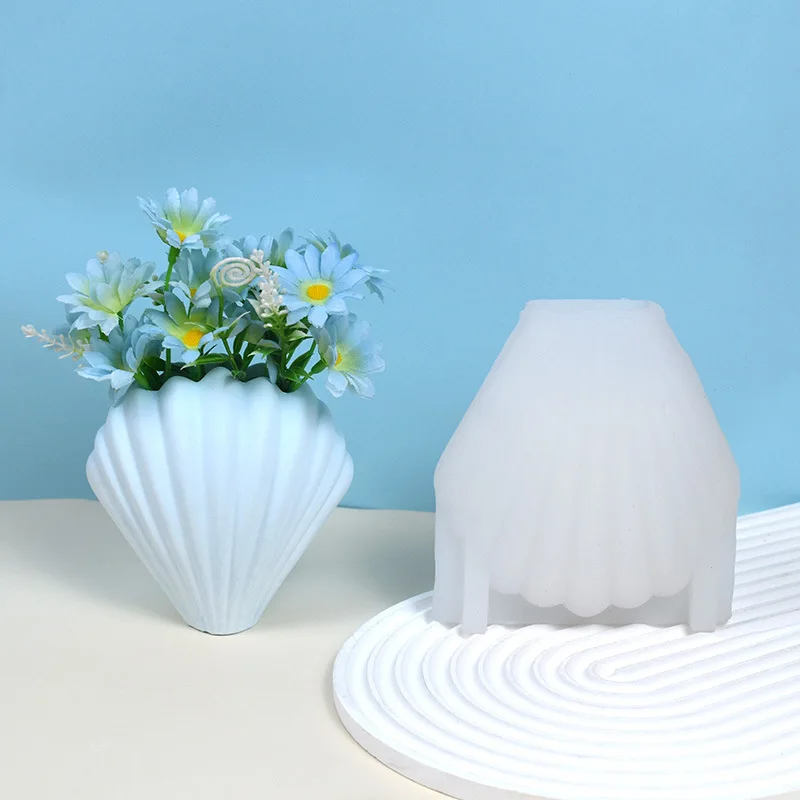 Shell Cement Flower Vase Mold DIY Concrete Gypsum Home Ornament Pen Holder Resin Flowerpot Silicone Mold Paintbrush Storage Mold
Shell Cement Flower Vase Mold DIY Concrete Gypsum Home Ornament Pen Holder Resin Flowerpot Silicone Mold Paintbrush Storage Mold
