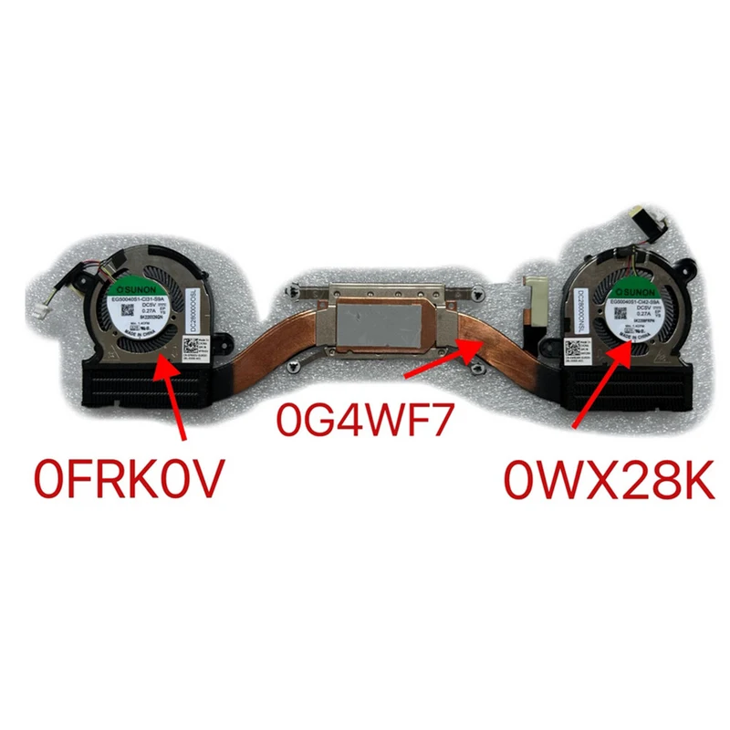S For Dell XPS13 9310 9300 Laptop CPU GPU Cooling Heatsink Fan 0G4WF7 0WX28K FRK0V
S For Dell XPS13 9310 9300 Laptop CPU GPU Cooling Heatsink Fan 0G4WF7 0WX28K FRK0V