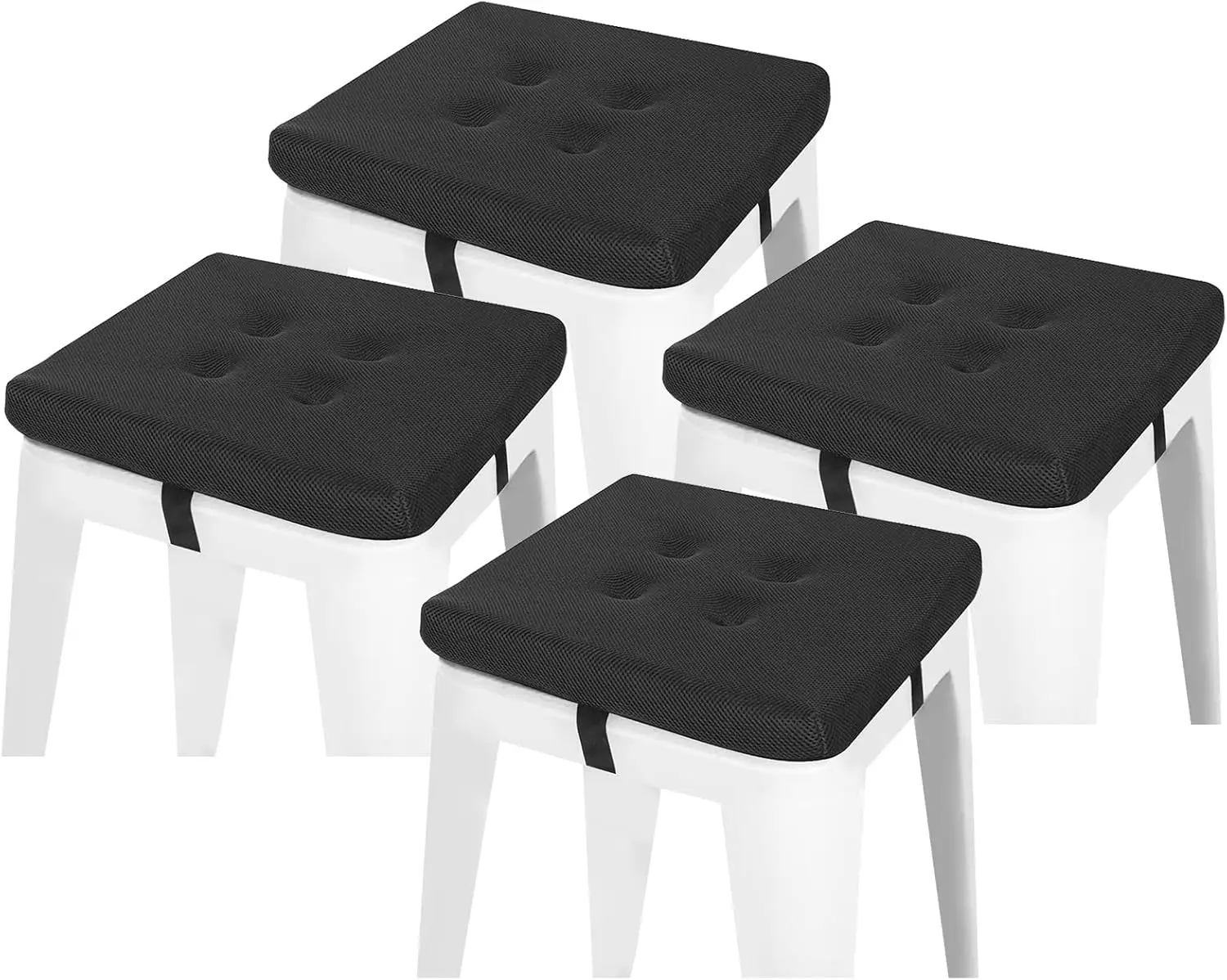 12 Hes Square Stool Cushions With Ties Set Of 4 For Bar Stool, Breathable Square Chair Pads Seat Cushions With Non-Slip Bottom
12 Hes Square Stool Cushions With Ties Set Of 4 For Bar Stool, Breathable Square Chair Pads Seat Cushions With Non-Slip Bottom