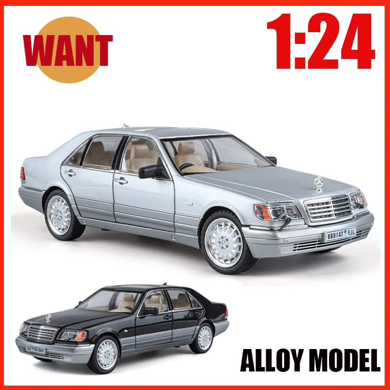 1:24 Ben W140 S320SEL Alloy Classic Model Diecast Metal Retro Vehicles Toys Sound Light Pull Back Children Gifts Collection Deco
1:24 Ben W140 S320SEL Alloy Classic Model Diecast Metal Retro Vehicles Toys Sound Light Pull Back Children Gifts Collection Deco